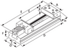 Imadło modularne precyzyjne maszynowe 200x300mm - Tajwan