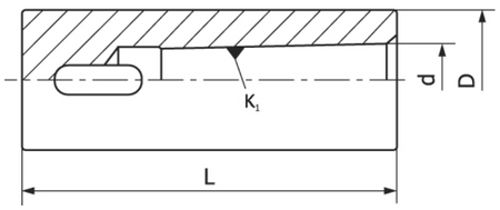 Tuleja redukcyjna cylindryczna 50mm - MS5