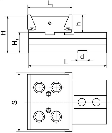 Imadło precyzyjne modułowe rozdzielne 100mm - moduł nr 3