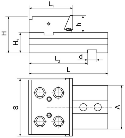 Imadło precyzyjne modułowe rozdzielne 175mm - moduł nr 2