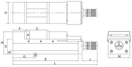 Imadło maszynowe super mocne VMC-200HV