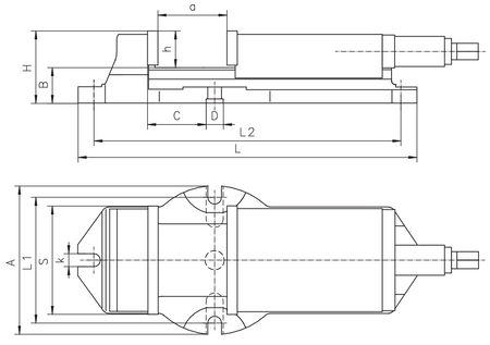 Imadło maszynowe 105mm - Bison 6910