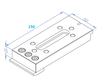 Zacisk do mocowania EDM 150x50x15mm