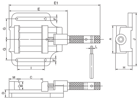 Imadło wiertarskie Vertex 85mm - Tajwan