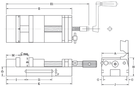 Imadło precyzyjne szybkoprzestawne 106x104mm