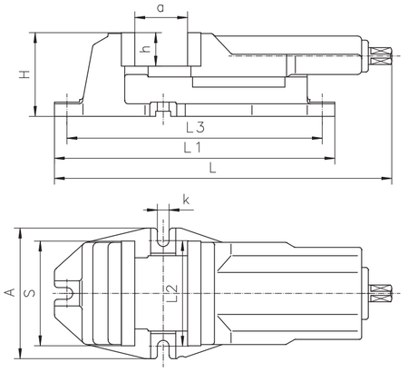 Imadło maszynowe z przesuwną śrubą 160mm - Bison 6512