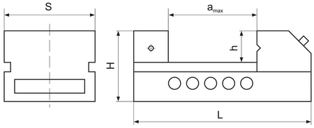 Imadło precyzyjne szlifierskie bezwrzecionowe 38x44