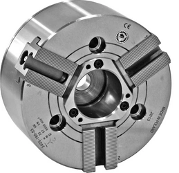 Uchwyt tokarski 3-szczękowy 200mm, 90°  z dużym przelotem- Bison 2405